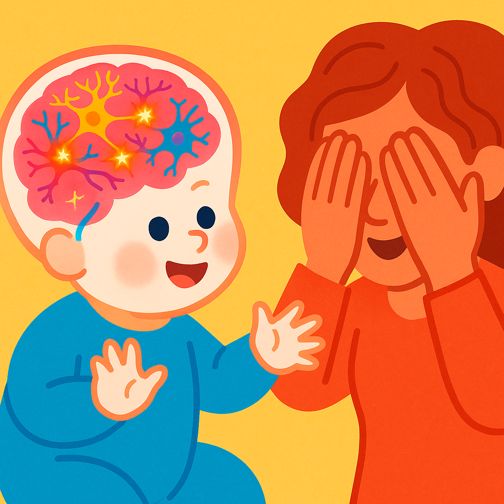 Baby brain neurons light up during play