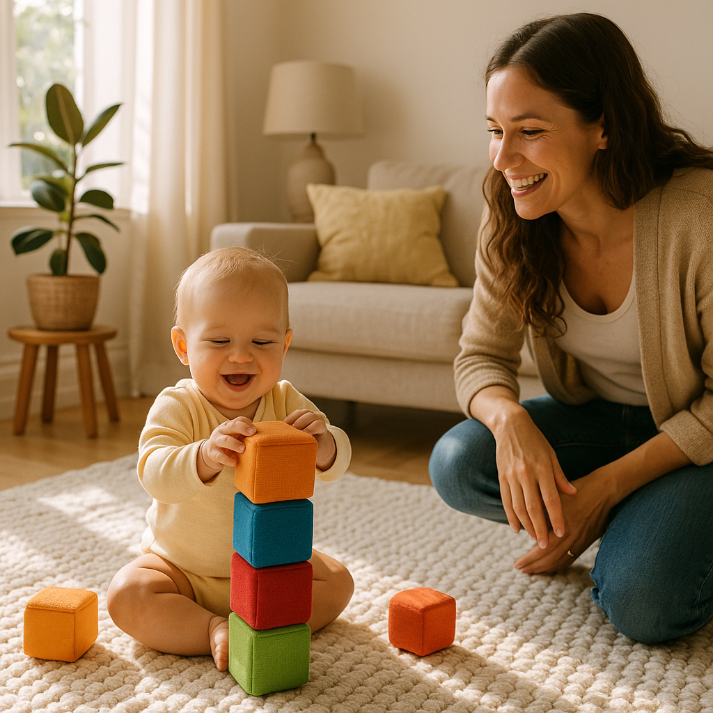 Baby stacking soft blocks