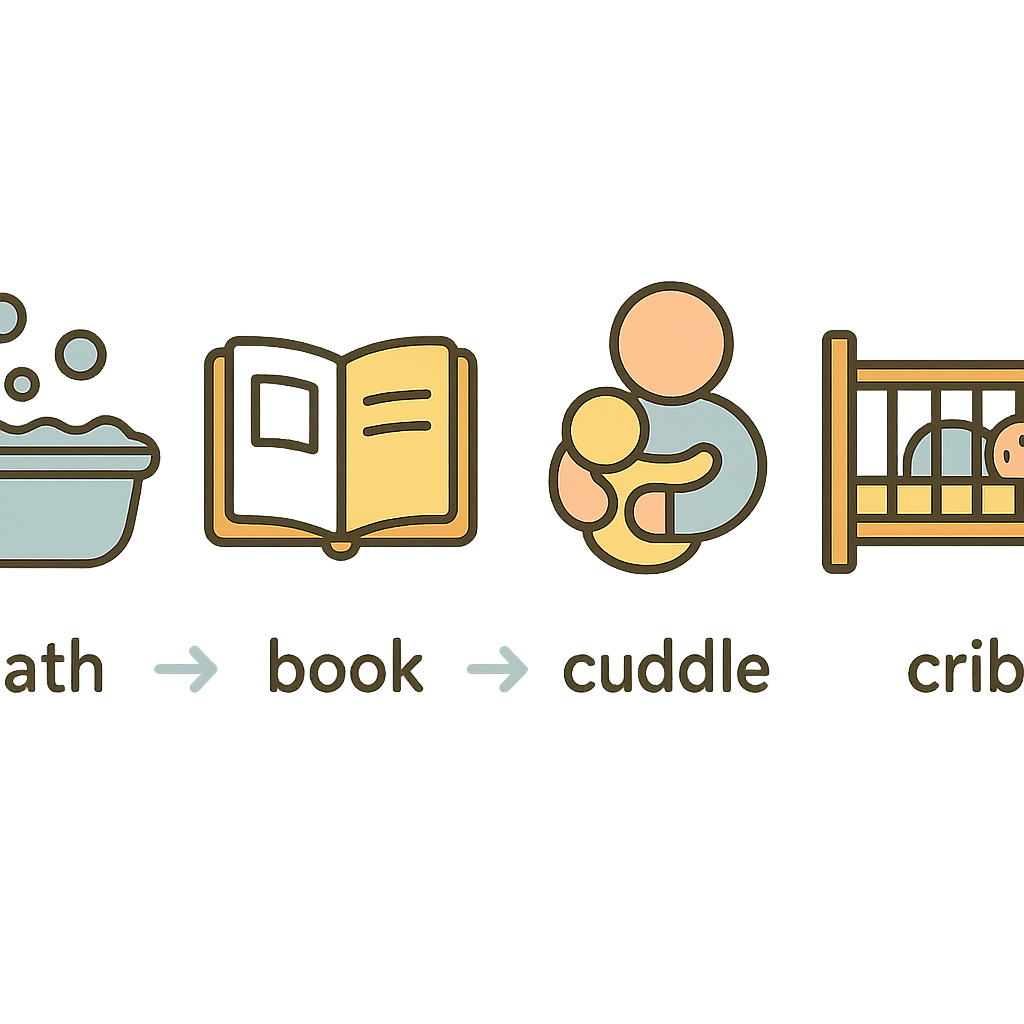 Bedtime routine icons