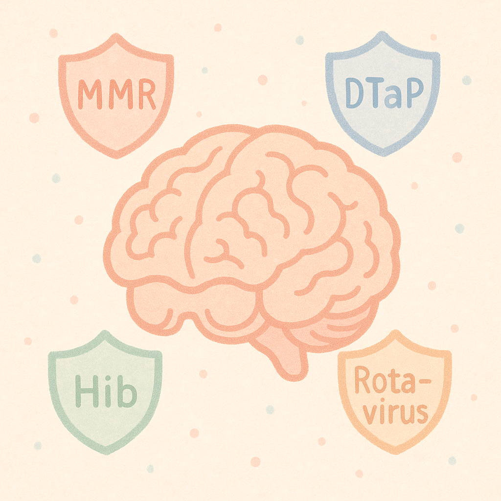 Infant brain shielded by vaccines