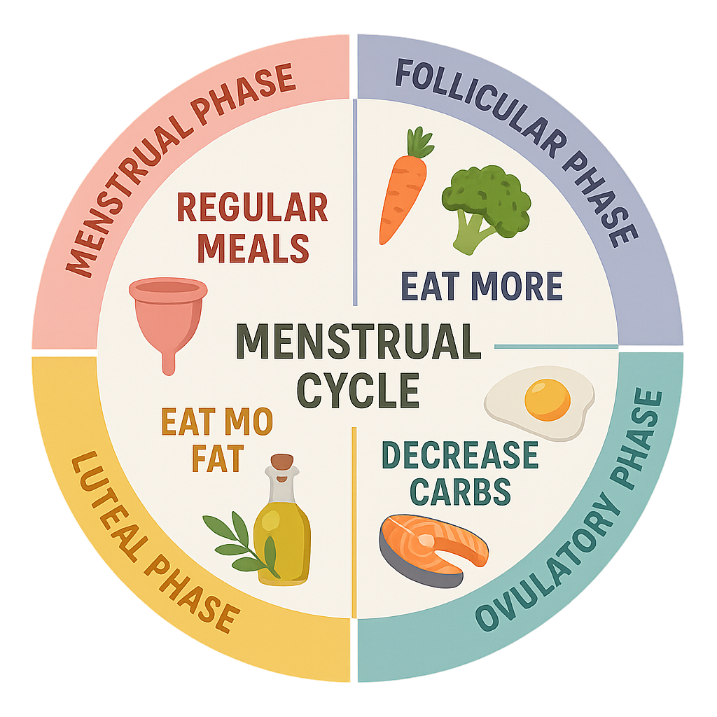 Cycle wheel with meal icons