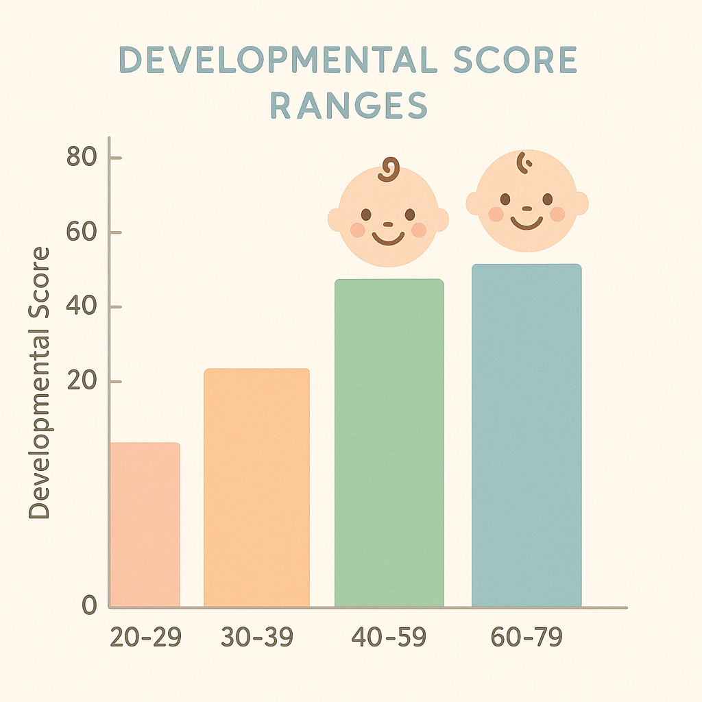 Development score range chart