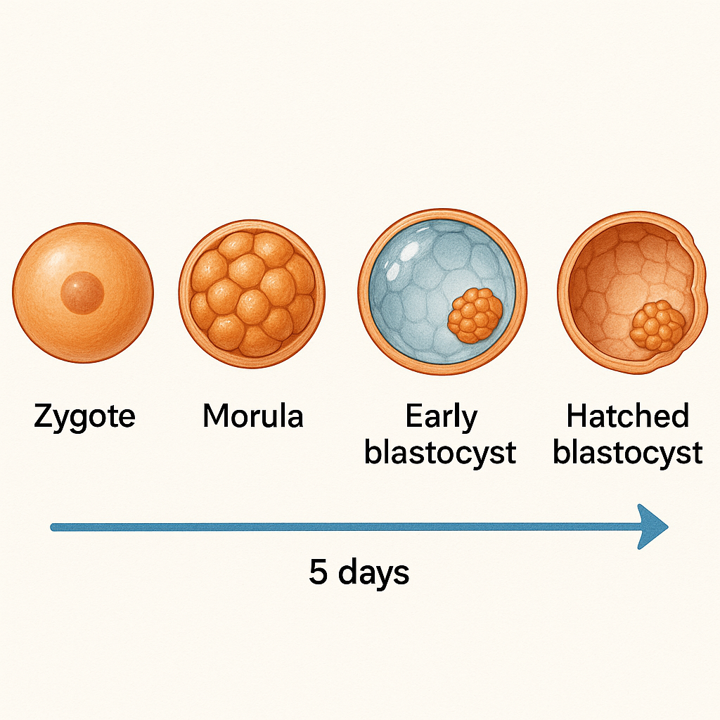 Embryo development stages