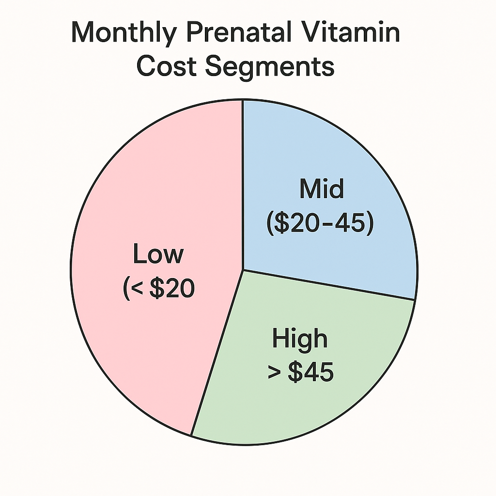 Monthly cost pie chart