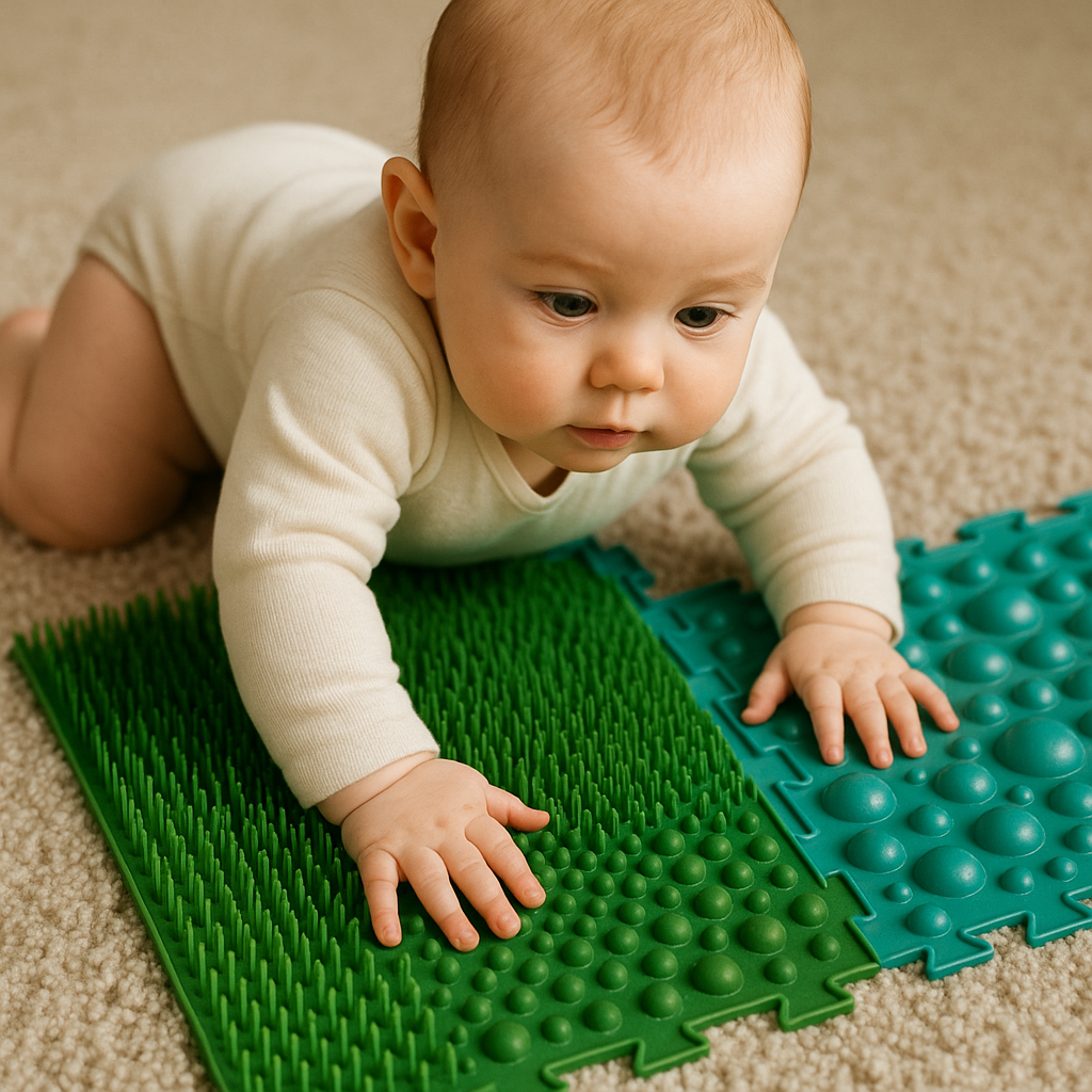 Varied surface sensory play mat