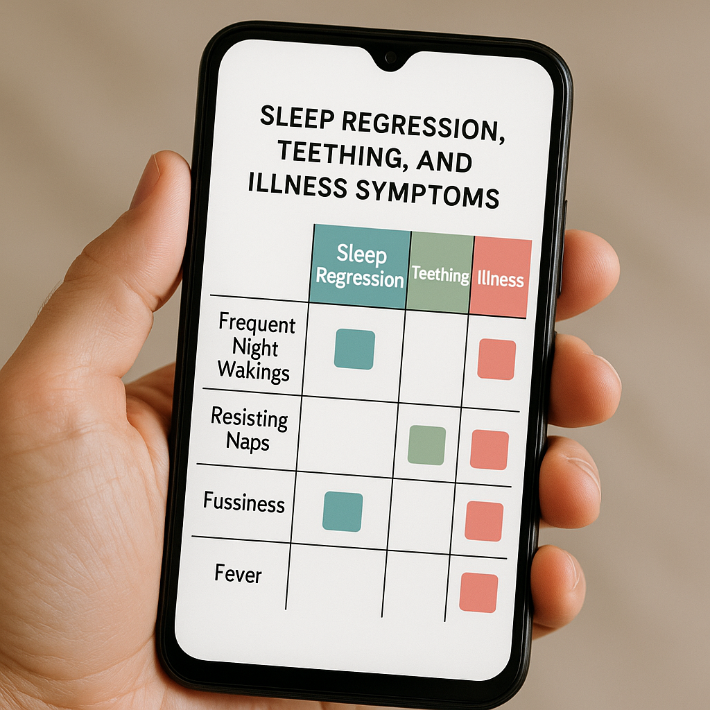 Comparison table on phone screen