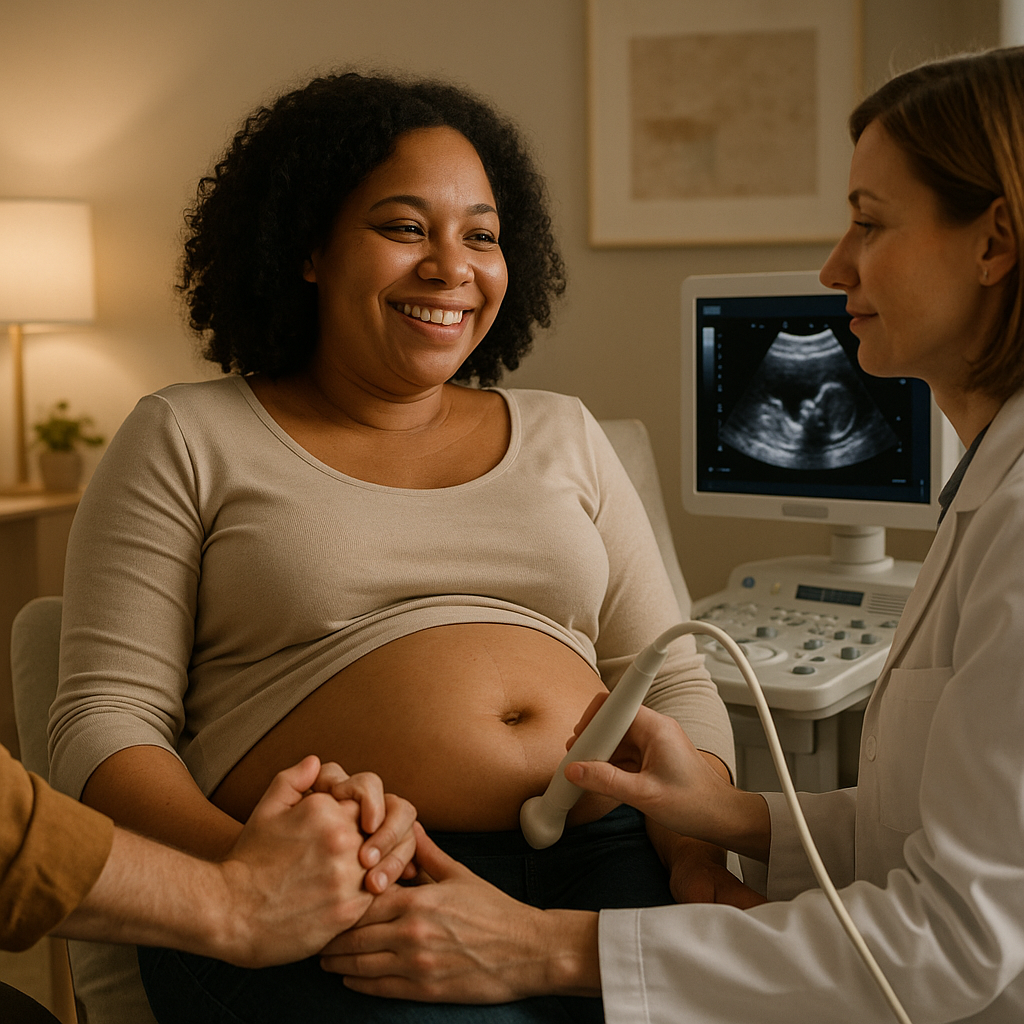 Reassuring ultrasound setting